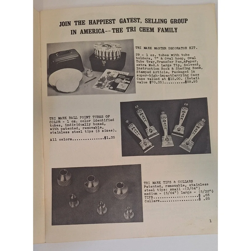 Tri Chem Liquid Embroidery Decorators Guide Catalog 1964